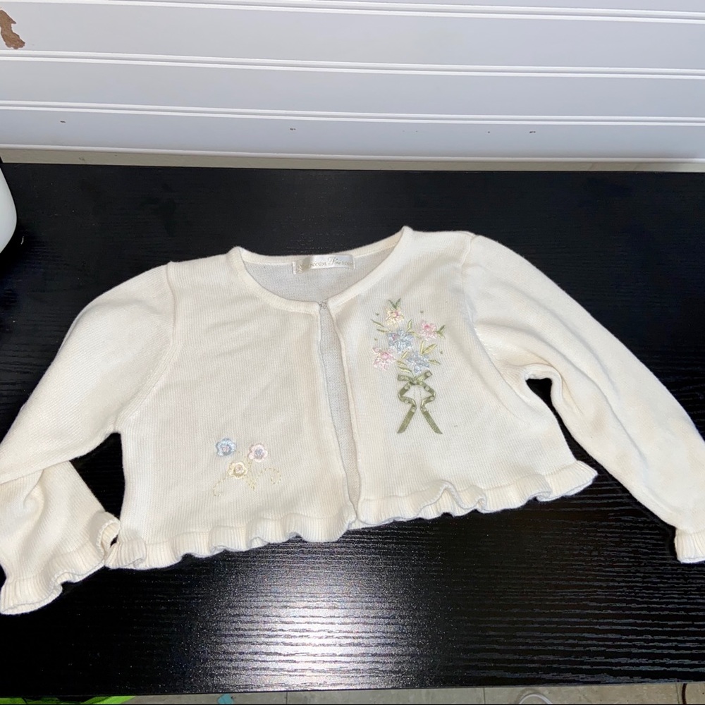 American Princess Infant Flower Embroidered Jacket